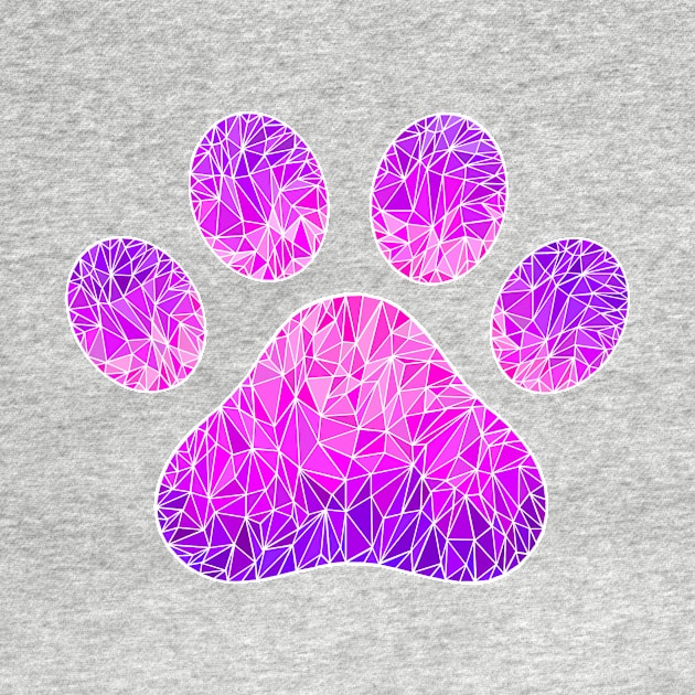 Geometric Paw Print Graphic by ClaireSven